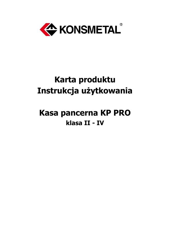 Podgląd: Kasa pancerna KP PRO klasa II–IV