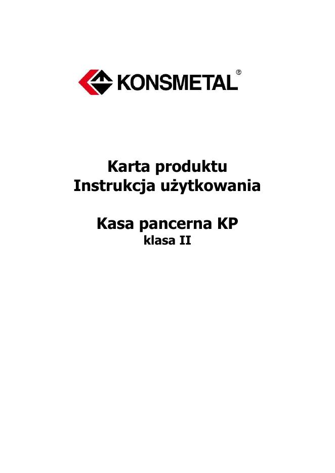 Podgląd: Kasa pancerna KP klasa II