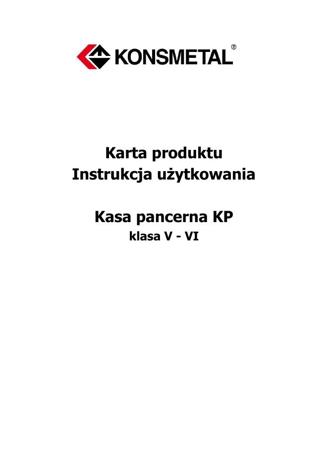Podgląd: Kasa pancerna KP klasa V / VI