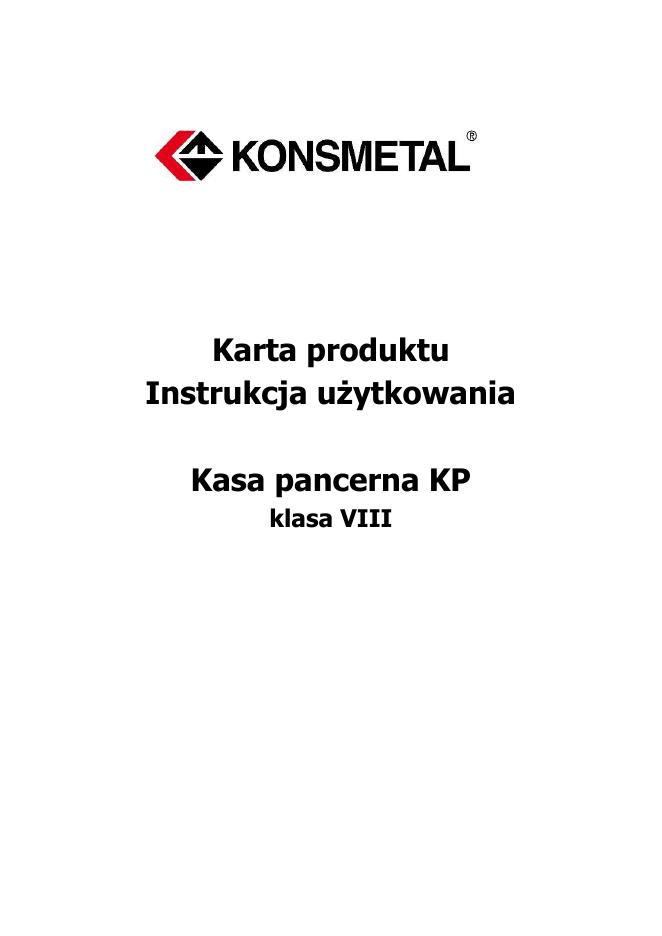 Podgląd: Kasa pancerna KP klasa VIII