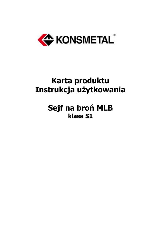 Podgląd: Szafa MLB na broń klasa S1