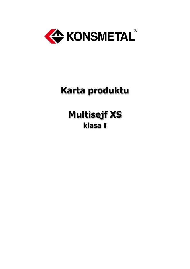 Podgląd: Multisejf XS klasa I