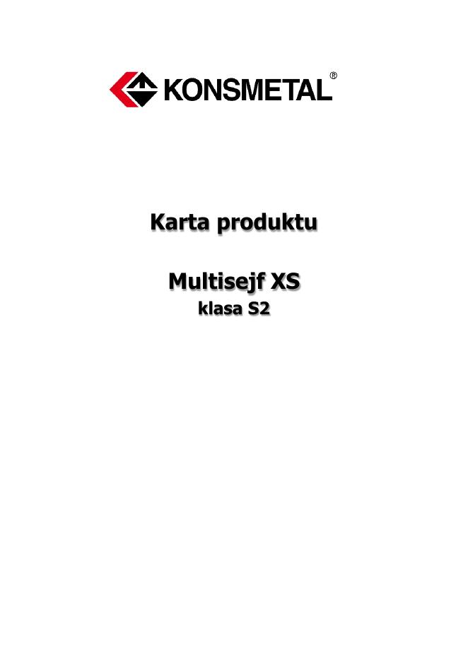 Podgląd: Multisejf XS klasa S2