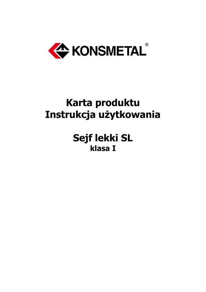 Podgląd: Sejf SL klasa I